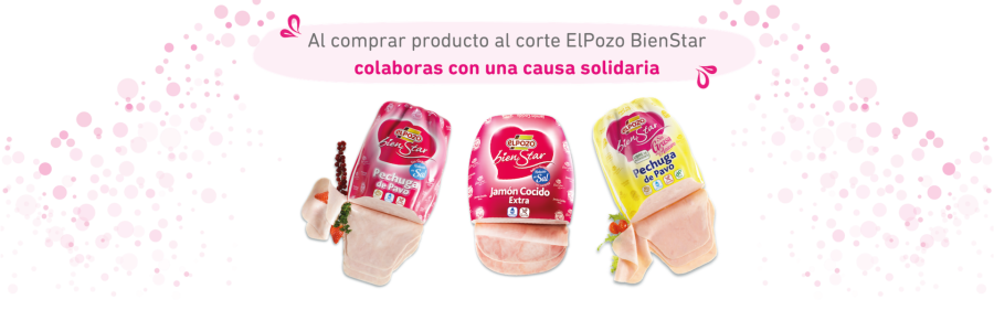 Imagen de la campaña solidaria de ElPozo BienStar con productos de fiambre