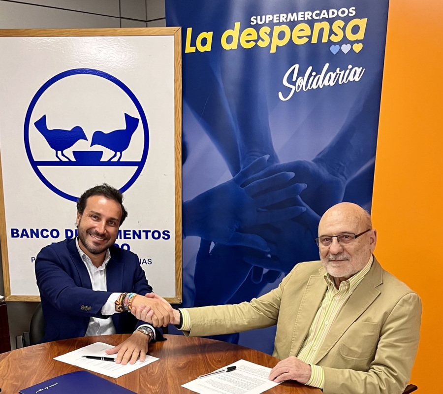 Firma del acuerdo de colaboración entre La Despensa Supermercados y el Banco de Alimentos de Toledo