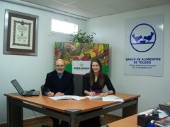 Firma del acuerdo de colaboración entre Mercadona y el Banco de Alimentos de Toledo